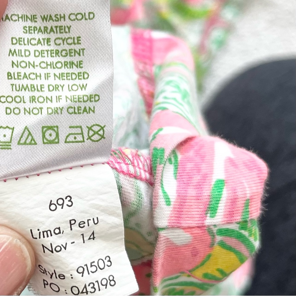 LILLY PULITZER BRITTON HENLEY DRESS SIZE SMALL FLAMINGO PRINT VACATION PRETTY - Picture 5 of 10